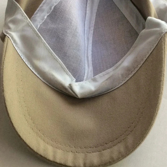 Hand Painted Khaki Baseball Cap by T. Bags - Picture 6 of 6